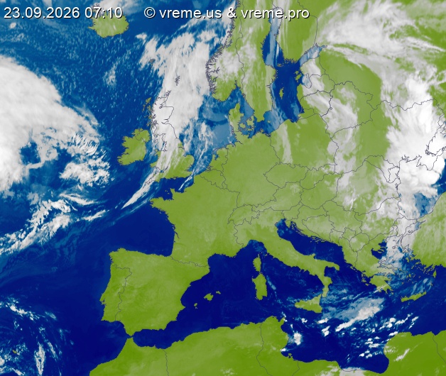 Oblačnost Evropa
