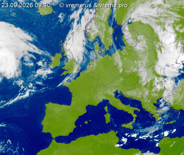 Oblačnost Evropa
