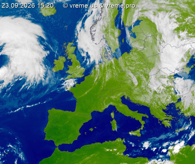 Oblačnost Evropa