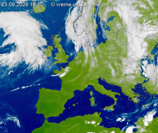 Oblačnost Evropa