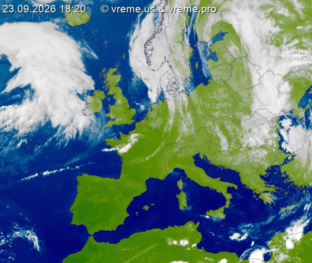 Oblačnost Evropa