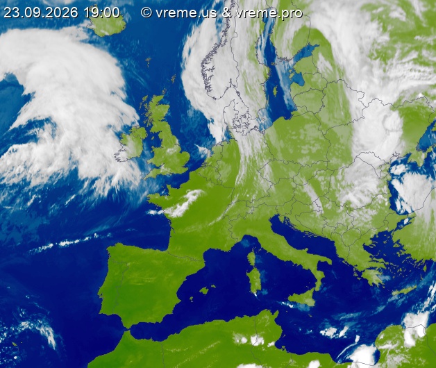 Oblačnost Evropa