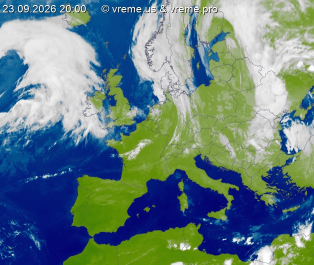 Oblačnost Evropa