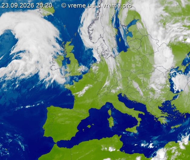 Oblačnost Evropa