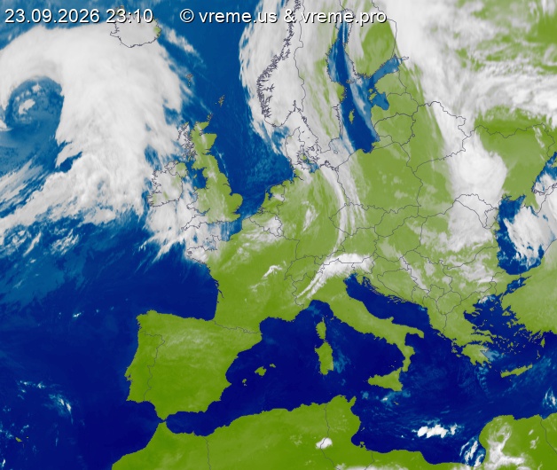 Oblačnost Evropa