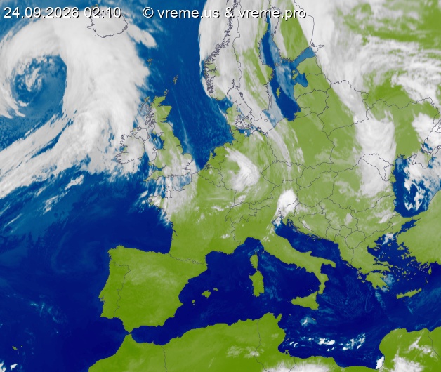 Oblačnost Evropa