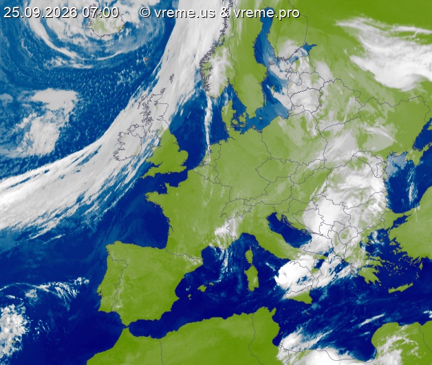Oblačnost Evropa