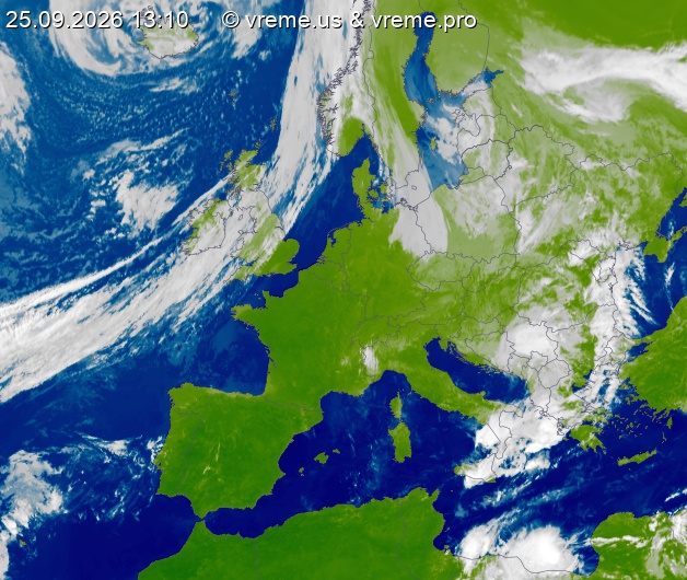 Oblačnost Evropa