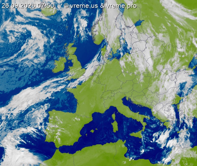 Oblačnost Evropa