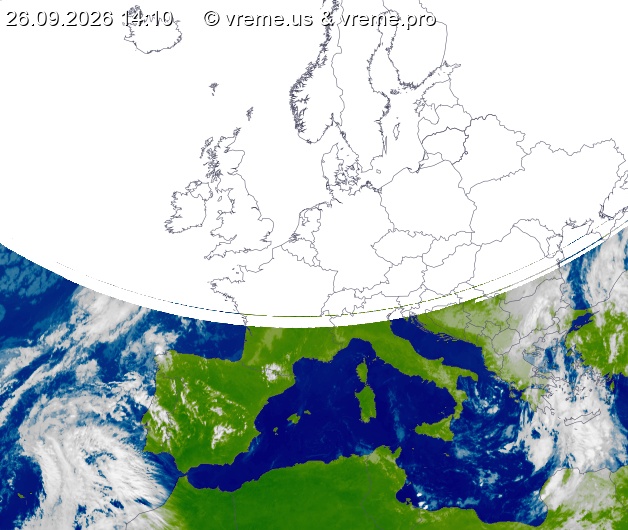 Oblačnost Evropa