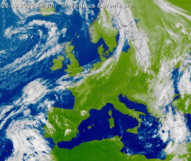 Oblačnost Evropa