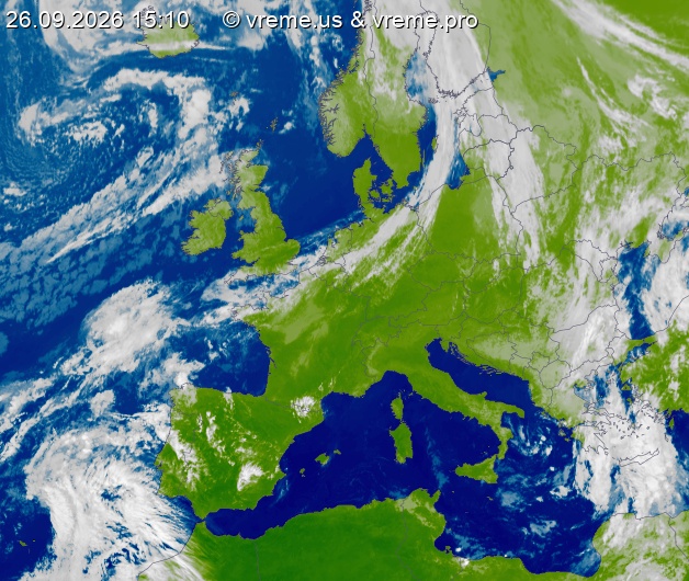 Oblačnost Evropa