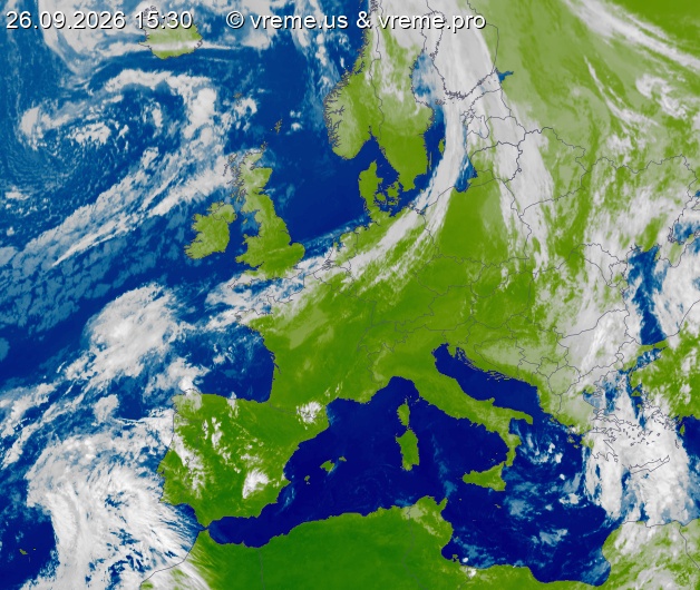 Oblačnost Evropa