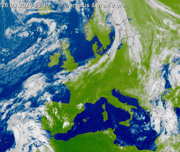 Oblačnost Evropa