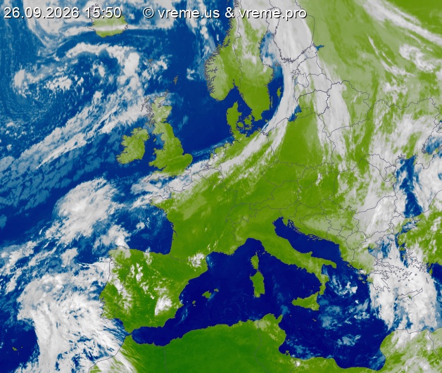 Oblačnost Evropa