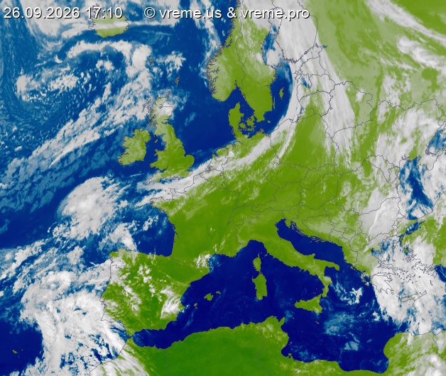 Oblačnost Evropa