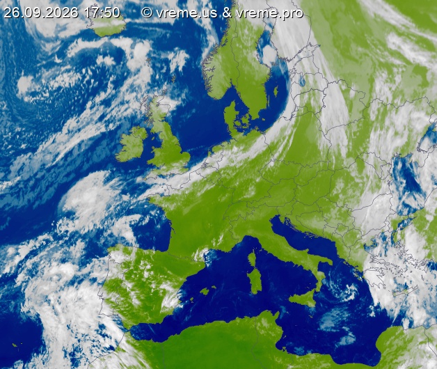Oblačnost Evropa