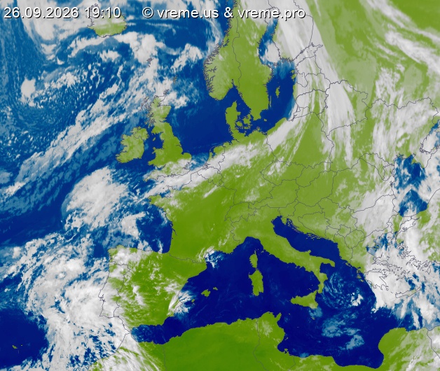 Oblačnost Evropa