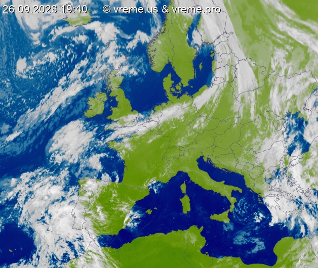 Oblačnost Evropa