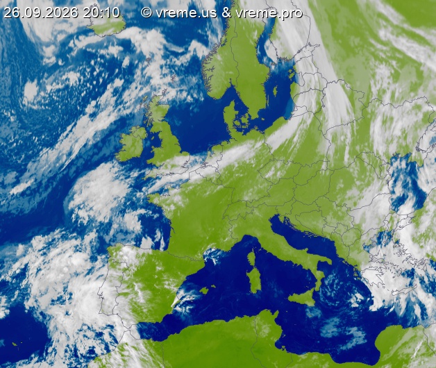 Oblačnost Evropa