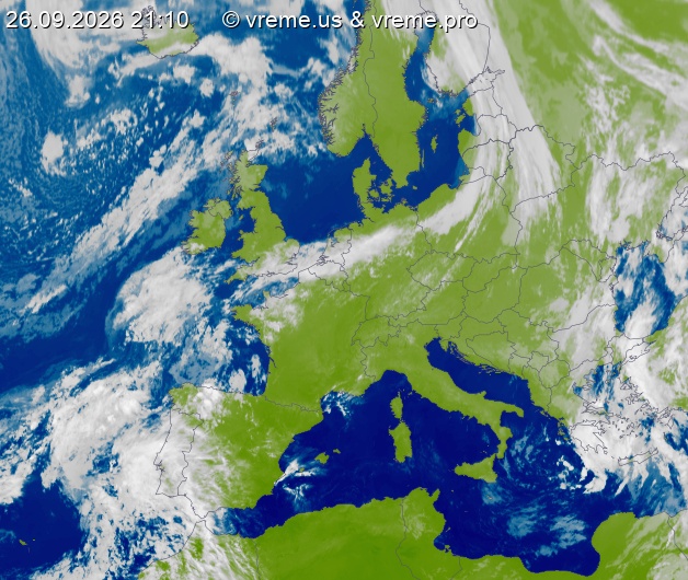 Oblačnost Evropa