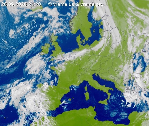 Oblačnost Evropa