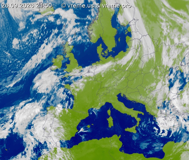 Oblačnost Evropa