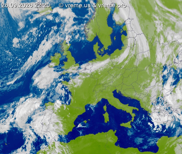 Oblačnost Evropa