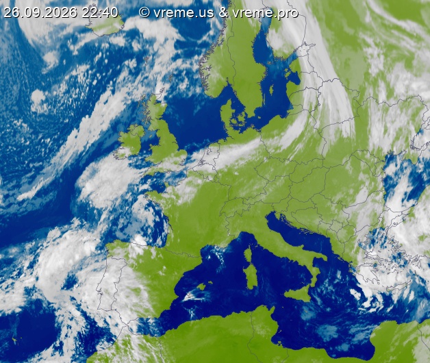 Oblačnost Evropa