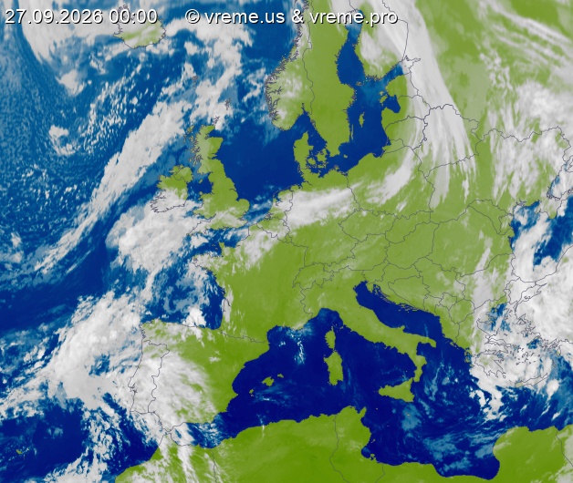 Oblačnost Evropa