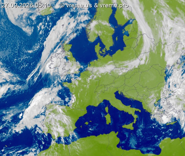 Oblačnost Evropa