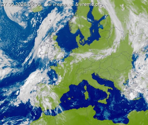 Oblačnost Evropa