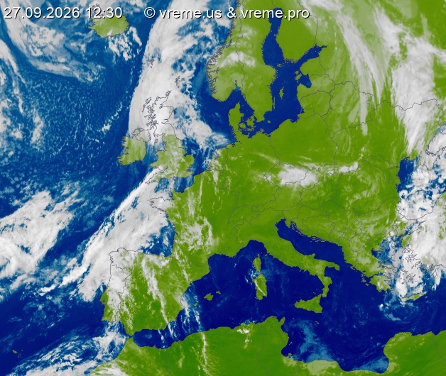 Oblačnost Evropa