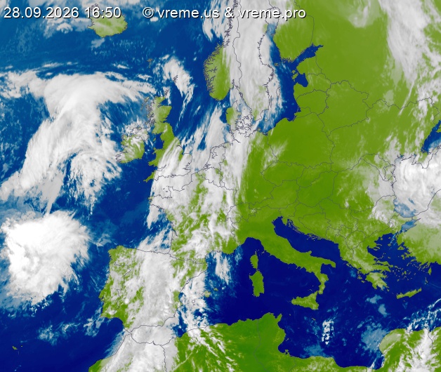 Oblačnost Evropa