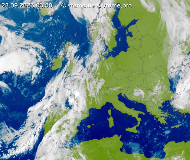 Oblačnost Evropa