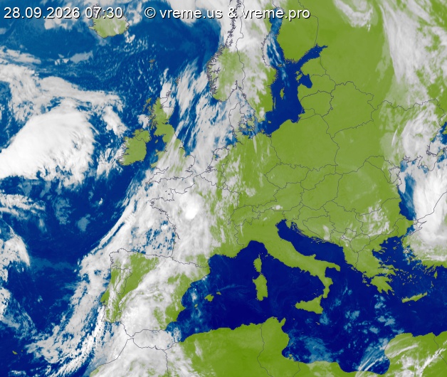 Oblačnost Evropa