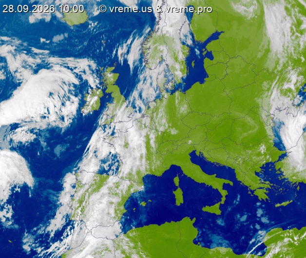 Oblačnost Evropa