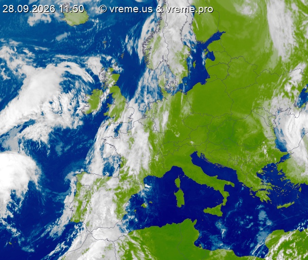 Oblačnost Evropa