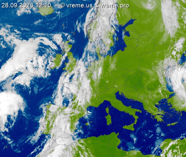 Oblačnost Evropa