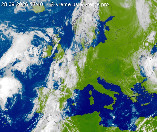 Oblačnost Evropa
