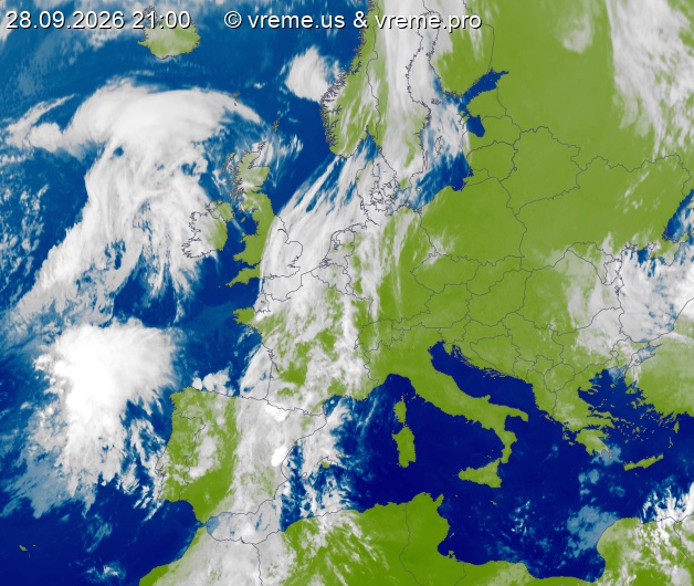 Oblačnost Evropa