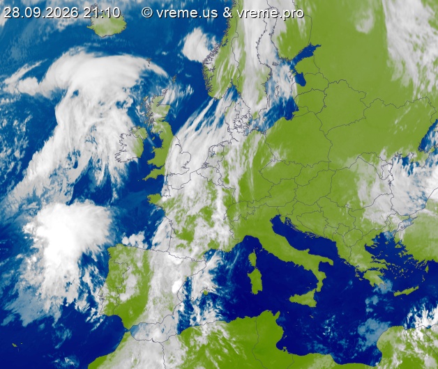 Oblačnost Evropa