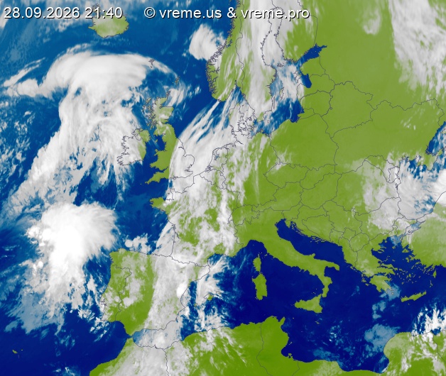 Oblačnost Evropa