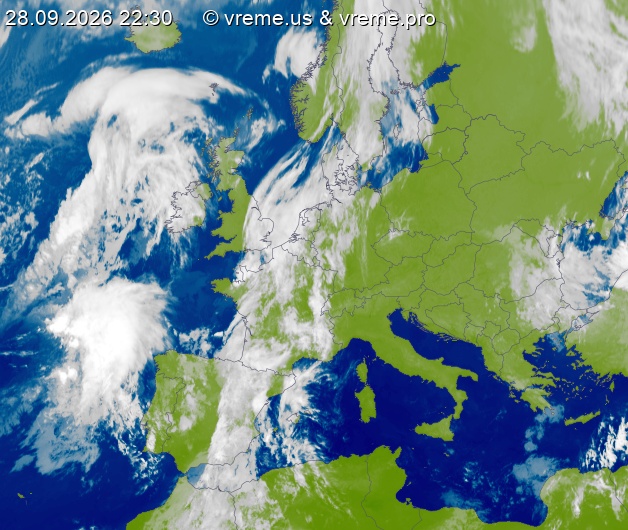 Oblačnost Evropa
