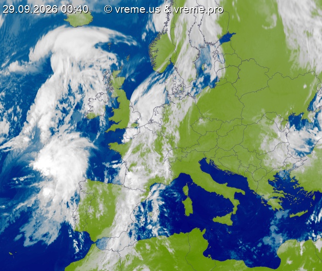 Oblačnost Evropa