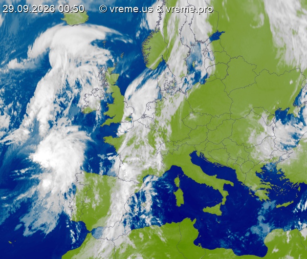Oblačnost Evropa