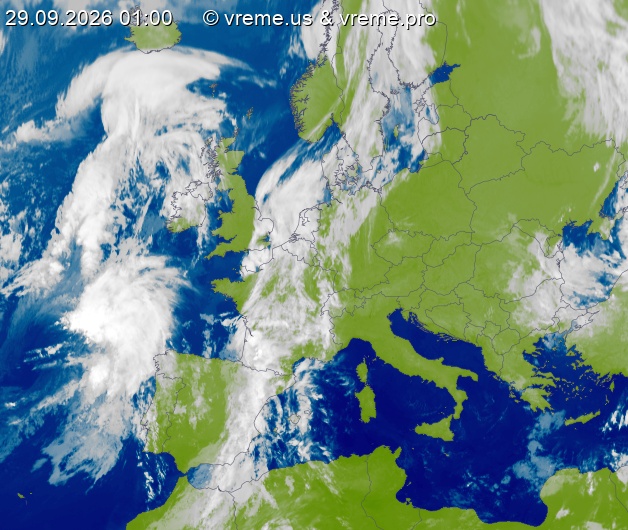 Oblačnost Evropa