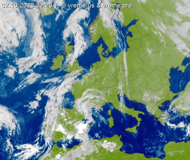 Oblačnost Evropa