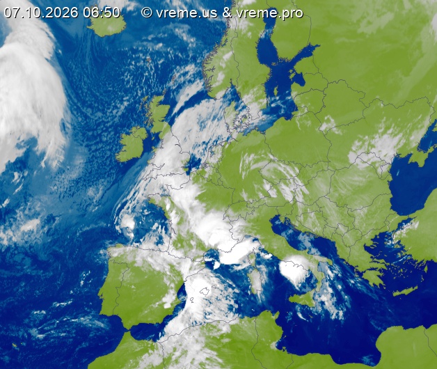Oblačnost Evropa