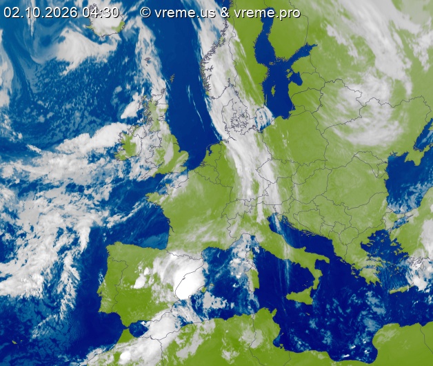 Oblačnost Evropa